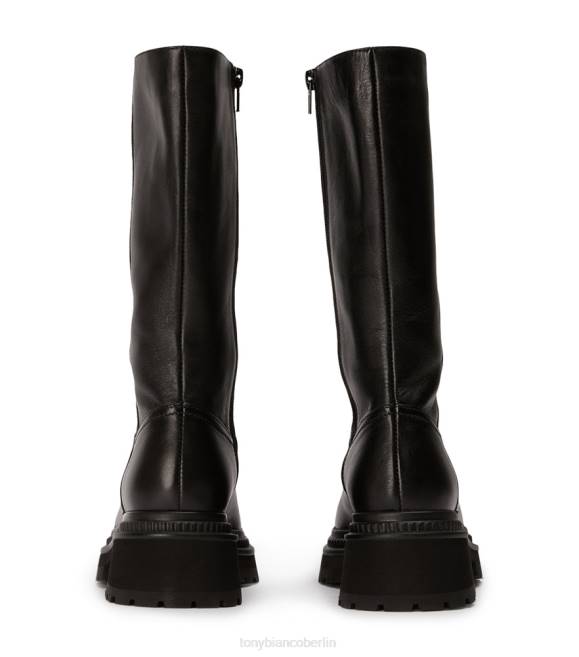 kniehohe Stiefel| de Tony Bianco Frauen Hahn-Kalbsstiefel schwarze Komo 4624417